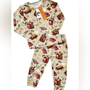 🇨🇦 Little Eyes Char-CUTE-erie Bamboo Kids Pajama Set